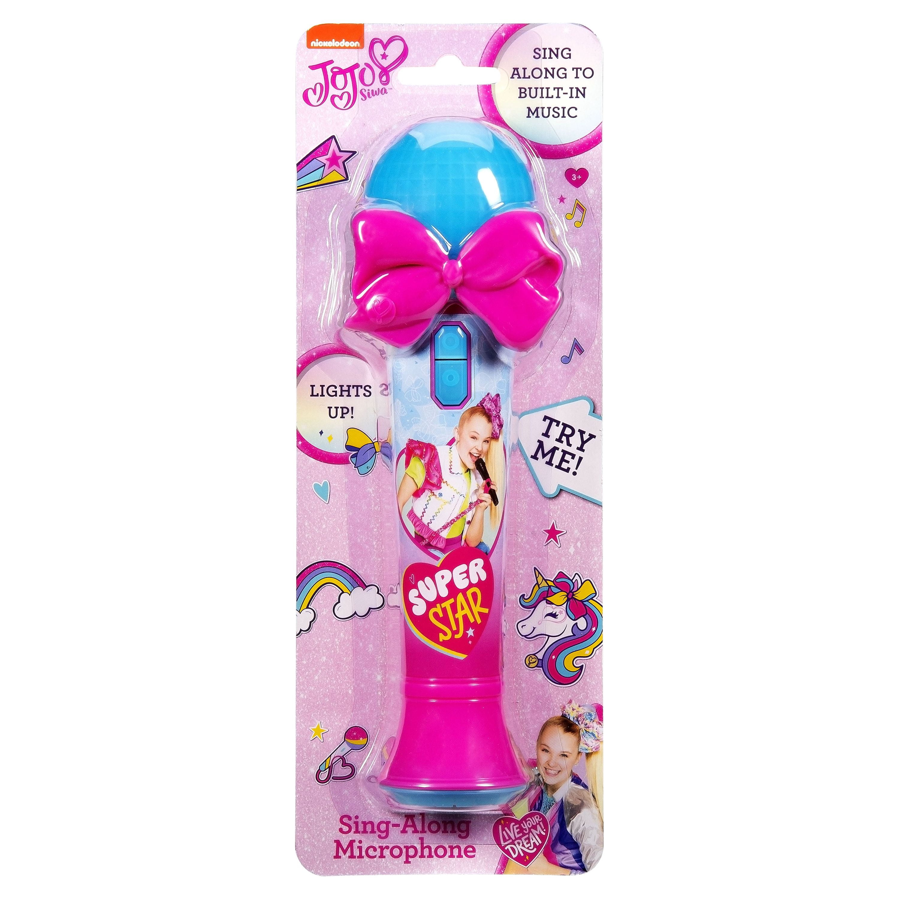 KIDdesigns Jojo Siwa Sing Along Microphone, Flashing Lights, Toy Musical Instruments