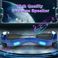 thumbnail image 3 of Starship Hoverboard with Bluetooth Speaker, Chrome Color Self Balancing Scooters with Science Fiction Design and 6.5 inch LED Wheels, 3 of 6