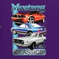 thumbnail image 6 of Wild Bobby, Mustang Ford Classics Cars and Trucks Men Graphic Tee, Purple, 5X-Large, 6 of 6