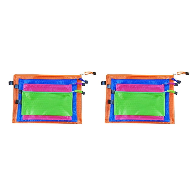 Inteprter Bolsa para documentos con cremallera, papelería colgante, factura, recibos, tarjeta, bolsa de almacenamiento, portátil, para el hogar, oficina, Type1 NO1