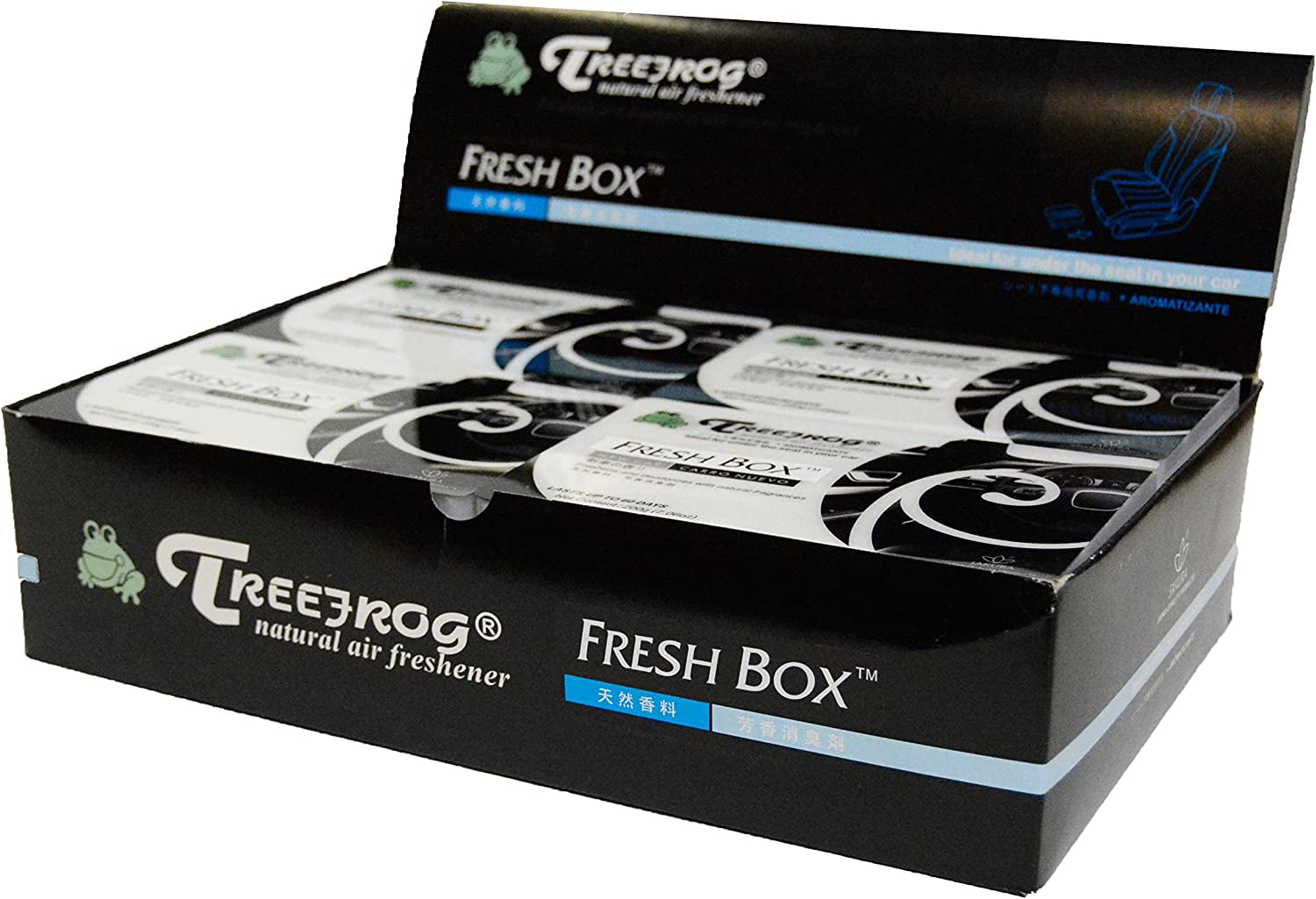 Air Freshener New car Scent 5 Pack, Treefrog Xtreme Fresh, Tree Frog Last Long, Large Size Car Air Freshener