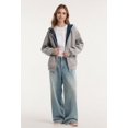 thumbnail image 6 of Womens Trendy Hoodies Colour-blocked Streetwear Hoodies Sweatshirt Couples Casual Outerwear, 6 of 6