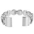 thumbnail image 1 of Correa de pulsera inteligente de moda plateada de acero inoxidable Compatible con accesorios Fitbit Charge 2, 1 of 8