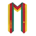 thumbnail image 2 of More design Graduation shawl Cameroon Flag & United States Flag Stole Sash Honor Study Aboard International Students, 2 of 11