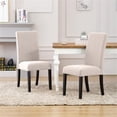 thumbnail image 2 of Costaelm Adison Fabric Dining Side Chair 2 Pc Set in Beige, 2 of 10
