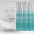 thumbnail image 2 of Shower Curtain Bathroom Set Aqua Gradient Watercolor Waterproof Fabric Shower Curtains with Grommets&Hooks Minimalist Modern Art Privacy Bath Curtain for Bathtub 60x72in, 2 of 7
