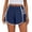 Navy, variant on Womens Shorts Slim Fit Suit Style Mid Waisted Design Fashion Casual Slimming Effect Dressy Shorts Elegant Comfortable for Summer Daily and Work Wear,Navy L