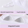 thumbnail image 3 of Girls Bra Fit for 10-16 Years Teens & Big Girls Elastic Shoulder Straps Sports Bralette Teen Sports Bra with Adjustable Straps, 3 of 4