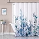 thumbnail image 5 of Cortina de ducha floral, impermeable, dobladillo pesado, duradera, lavable, accesorios de baño de tela de poliéster de secado rápido, cortinas de ducha bohemias con patrón de hojas con 12 ganchos, 5 of 5
