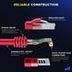thumbnail image 3 of Cable Ethernet Maximm Cat 6 De 15 Pies (Paquete De 20) - Cable Lan De Alta Velocidad Cable De Conexión A Internet Y Cable De Red - Cable Ethernet Utp 10Gbps 550Mhz - Rojo, 3 of 5