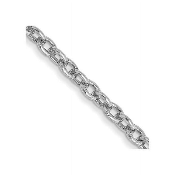 Primal Gold 14 Karat White Gold 1.80mm Cable Chain