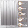thumbnail image 5 of Silver Gray Bathroom Sets with Shower Curtain and Rugs Waterproof Shower Curtain Sets 1 Piece and Soft Bathroom Rugs Sets 3 Piece for  Bathroom Decor Set, 5 of 14