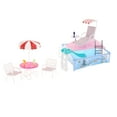 thumbnail image 1 of serony Doll Pool Playset Simulation Parties Creative Bath Fun Slide Accessories Summer Kids Gift Fun And Creative Girls, 1 of 6