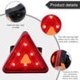 thumbnail image 2 of 1Pc Bike Tail Light Tail Lamp Triangle Light Cycling Lamp Warning Signal Light, 2 of 9
