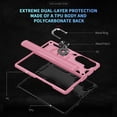 thumbnail image 7 of For Samsung Galaxy Z Fold 5 Case ,Heavy Duty Shockproof Body Phone Cover Built in Metal Rotated Magnetic Ring Holder Kickstand,Dropproof,Dustproof,Dual Layer Military-Grade Drop protection,Pink, 7 of 7