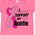 thumbnail image 4 of Inktastic Breast Cancer Awareness I Support My Auntie with Pink Ribbon Boys or Girls Baby Bodysuit, 4 of 5