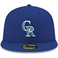 thumbnail image 2 of Men's New Era Royal Colorado Rockies White Logo 59FIFTY Fitted Hat, 2 of 6