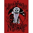 thumbnail image 2 of Junior's The Nightmare Before Christmas Jack Skellington What a Wonderful Nightmare Graphic Tee Red Small, 2 of 3
