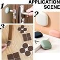 thumbnail image 6 of 24Pcs 2Styles Self Adhesive Plastic Furniture Sliders for Carpet Furniture Carpet Sliders Chair Leg s -Scratch Prevents Flooring Damage Non-Slip Reusable Furniture Protector, 6 of 6