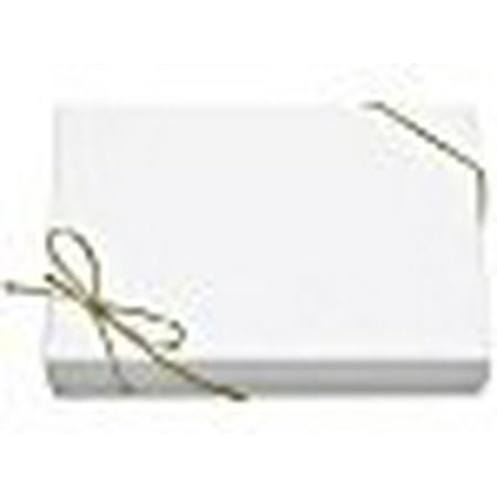 Stretch Bracelet Box - White Jewelry Gift Boxes 4 Pack with Gold Stretches Pre-tied Bracelet Gift Bo