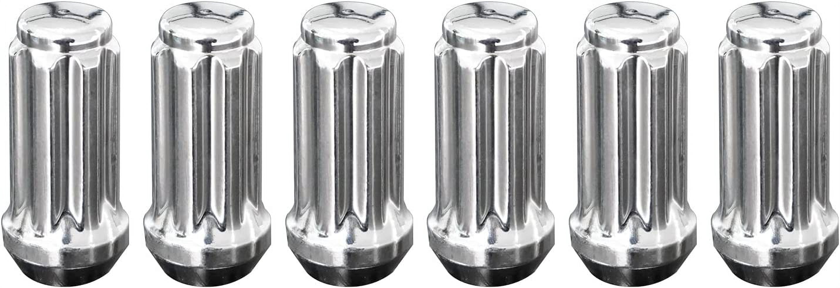Detroit Axle - 4WD 17pc Wheel Lug Nuts Kit for Chevrolet GMC Silverado Avalanche Suburban Sierra Yukon XL 1500 2500 HD Classic Hummer H2, 16 Wheel Lug Nuts 1 Socket Key Replacement