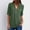 Army Green#1, variant on Blouses for Women $5,Women's Summer Long Sleeve Zip Casual Tunic V-Neck Rollable Blouse Tops Blue XXL