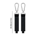 thumbnail image 2 of 2Pcs Heavy Duty Garage Storage Hooks Hangers with Carabiner Clips Multi-Purpose Hanging Straps for Ladder Hose Tools Bags and Equipment, 2 of 6