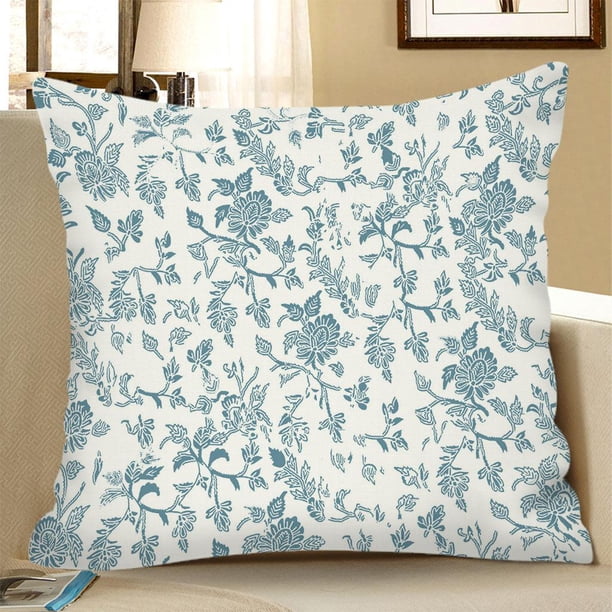Funda de Cojín con Moderno, Funda de Cojín Cuadrada para Sofá, Funda de Almohada Decorativa para Decoración para hogar Flor oscura 50x50cm BLESIY Funda de cojín cuadrada