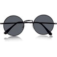 thumbnail image 2 of Sunny Pro Retro Round Sunglasses Small Colored Lens Hippie John Lennon Glasses, 2 of 6