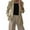 Beige, variant on Yigetop Suit Jackets for Women, Turn Down Collar Tie Up Women Elegant Lady Long Sleeve with Belt Professional Blazers for Women Beige L