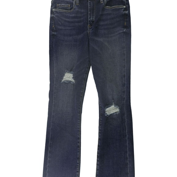 [BLANKNYC] Womens The Bowery Cropped Boot Cut Jeans, Blue, 26