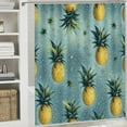 thumbnail image 5 of GOSMITH Watercolor Pineapple Square Shower Curtain, Multiple Sizes White, 5 of 6