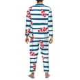 thumbnail image 5 of Bingfone Men'S Pajama Set 2 Piece Loungewear Pjs, Long Sleeve With Pajama Pants-Clown Fish, 5 of 9