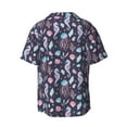 thumbnail image 2 of Balery Watercolor Marine Animals Men's Casual Button Down Shirt Short Sleeve Textured Summer Cuban Beach Shirts-X-Large, 2 of 7