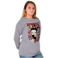 thumbnail image 3 of Kanji Style Betty Boop Beautiful Women's Long Sleeve T Shirt Brisco Brands S, 3 of 6