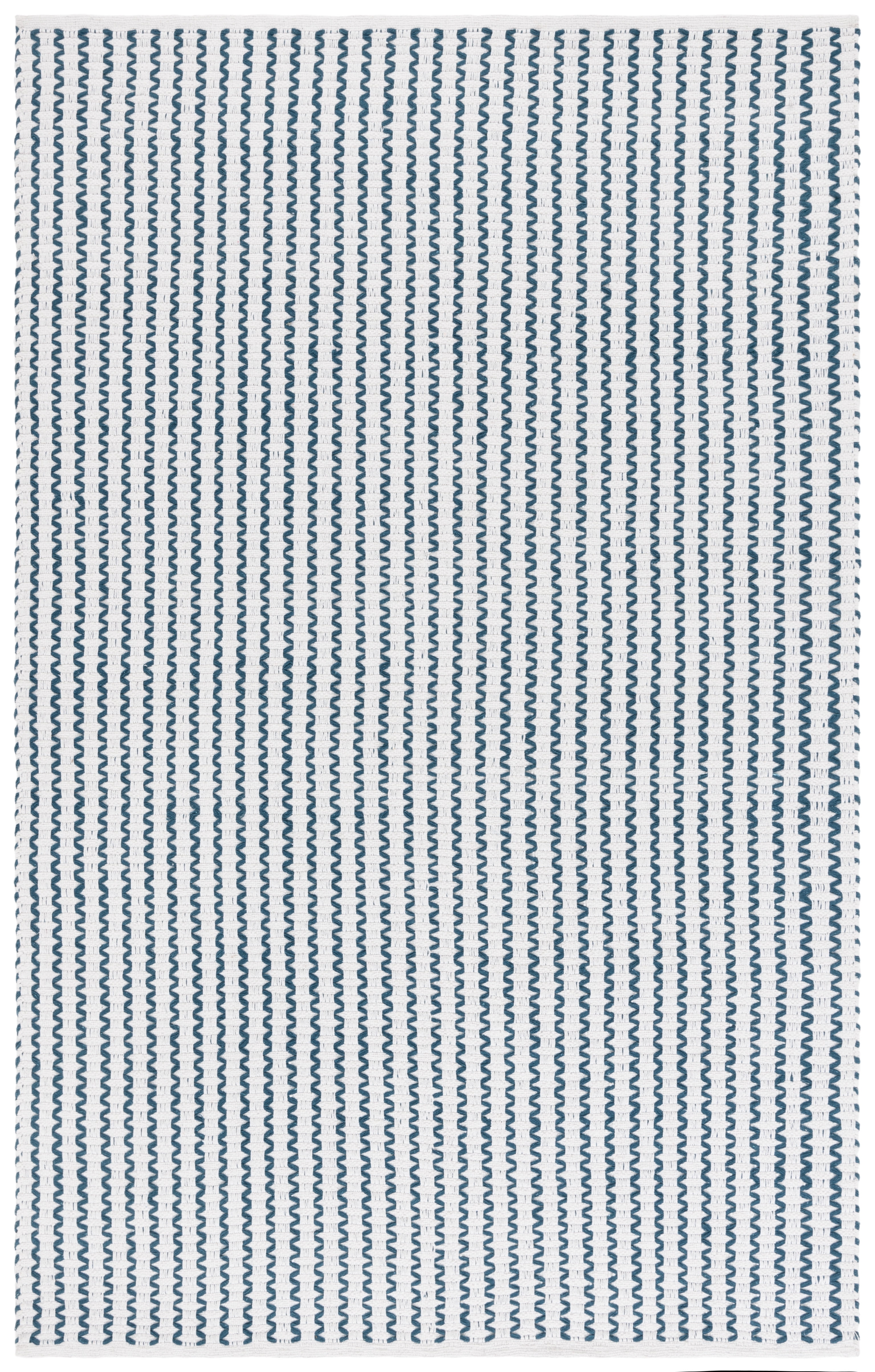 Safavieh Cape Cod Rowina Wavy Striped Area Rug, Ivory/Teal, 3' x 5'