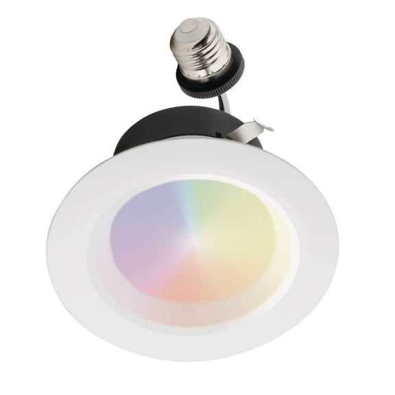 Juno Lighting Rb4sc Rgbw M6 Retrobasics Smart 4" Integrated Rgb Led Recessed Trim - White