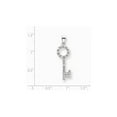 thumbnail image 2 of White Sterling Silver Charm Pendant Themed Cubic Zirconia CZ Clear 33 mm 10, 2 of 2