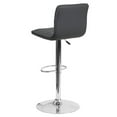 thumbnail image 4 of Pemberly Row 25" to 33" Striped Bar Stool in Gray with Chrome Base, 4 of 6