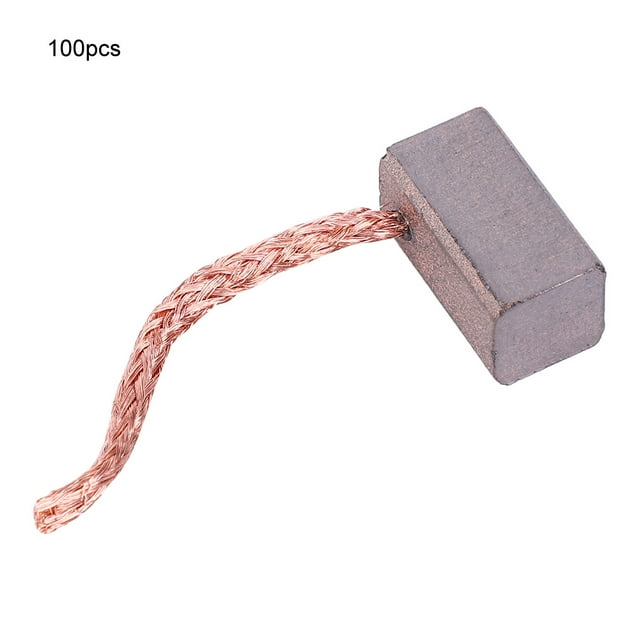 Escobilla de carbón, 100 piezas Escobillas de carbón Bomba de agua de repuesto Escobilla de carbón Motor Escobilla de carbón de alta capacidad