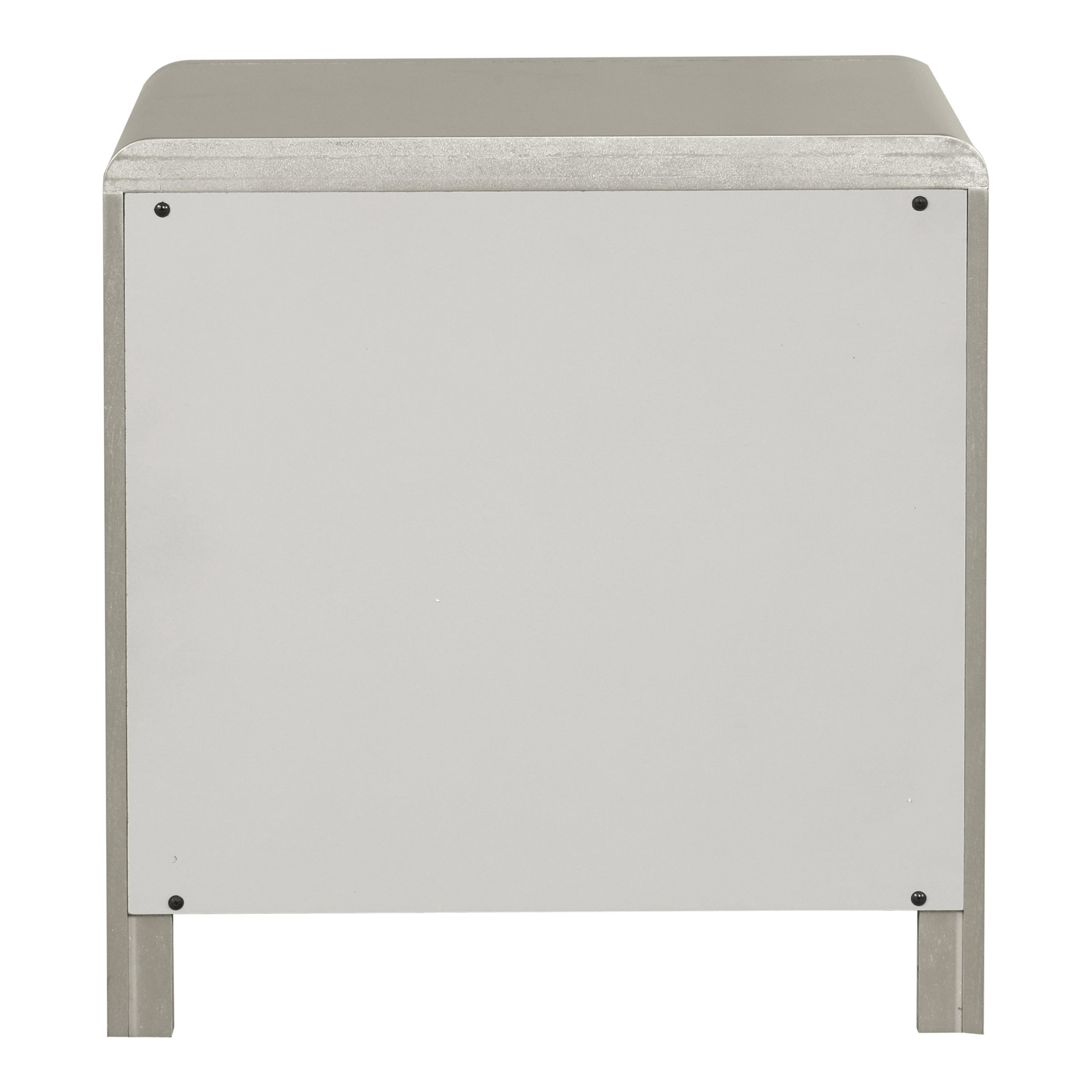 Furniture of America Zarek Modern 2-Drawer Adult Nightstand, Champagne