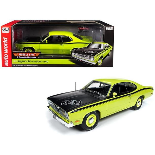Autoworld AMM1154 1 by 18 Scale Diecast Green with Black Hood