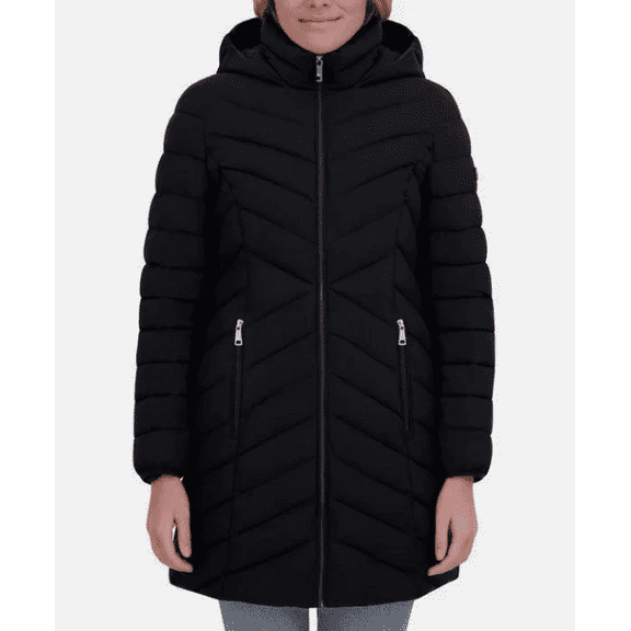 DKNY Women's Long Puffer Walker Jacket Size XXL