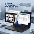 thumbnail image 3 of Lenovo ThinkPad E14 Gen 6 14" AI PC Business Laptop – Intel Core Ultra 7 155H, 16GB DDR5, 512GB SSD, WUXGA (1920x1200) IPS Display, Intel Arc Graphics, Windows 11 Pro, Wi-Fi 6E, 3 of 10