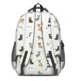 thumbnail image 3 of Mixed Breed Dog Beige Pattern Cute School Backpack Bag with Padded Back and Adjustable Shoulder Straps 16.9 X 12.6 X 5.9 Inches, 3 of 5