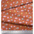 thumbnail image 2 of Soimoi Rayon Fabric Cloud,Star & Cute Elephant Kids Print Fabric by Yard 56 Inch Wide, 2 of 3