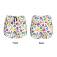 thumbnail image 5 of Picia Doodle Fruits Pattern Women's 2 in 1 Athletic Running Shorts High Waisted Workout Casual Gym Sweat Shorts with Comfy Liner Zipper Pockets-X-Large, 5 of 9