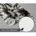 thumbnail image 6 of S4Sassy Monochrome Jungle Wallpaper Grey Palm Wall Covering, 25" x 120" Self-Adhesive Vinyl Wallpaper, Decorative Wall Wrap, Easy DIY Decor For Bedroom, Living Room, Cabinets, Living Spaces, 6 of 9