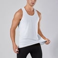 thumbnail image 2 of NOLDARES Men's Classic Sleeveless Baggy Tank Tops Gym Muscle Tee for Athletic Workout Casual Vacation(White,S), 2 of 7