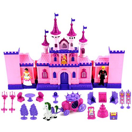 My Beautiful Castle 34 Toy Doll Playset W Lights Sounds Prince And Princess Figures Horse Carriage Castle Play House Furniture Accessories Walmart Canada